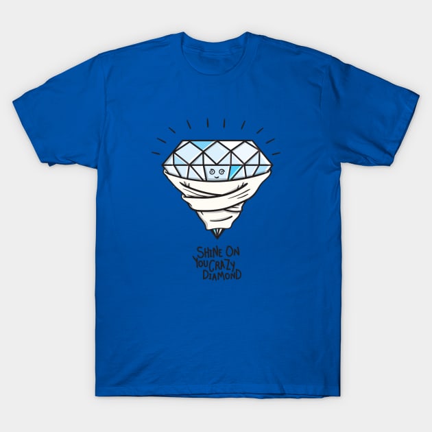 Shine On You Crazy Diamond T-Shirt by mebzart